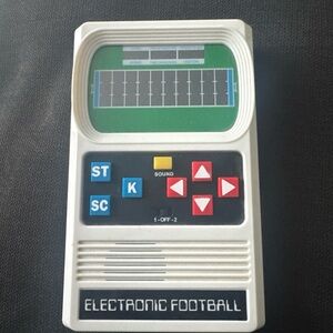 Mattel Electronics 80’s retro Football Handheld digital football.